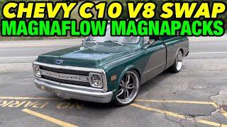 1970 Chevy C10 (5.3L V8 SWAP) TRUE DUAL EXHAUST w/ MAGNAFLOW MAGNAPACKS!