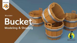 Blender Bucket 3D modeling