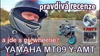 Yamaha MT09 Y-AMT 2024 WHEELIE a TEST / pravdivá recenze - česky!  