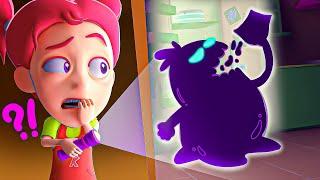 Spooky Shadows! Who is Under The Bed? ️ | Kids Song by Nomad Kids 