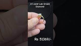 1.5 carat Lab Grown Diamond Price in India  #shorts