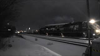 Norfolk Southern Action In The Snow w/GP38's