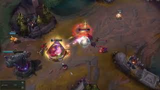 【小小six】 lol 吉茵柯絲 偶遇實況主 小認真玩 一路輾