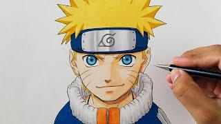 HOW TO DRAW NARUTO UZUMAKI - Step by step Tutorial