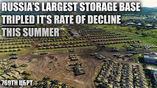 Russia's Largest Storage Depot Is Suddenly Declining 3 Times Quicker - 20 September 2024 Imagery