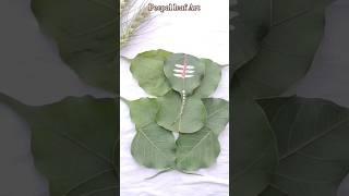 Peepal Leaf Ganesha | how to make peepal leaf #trending #shorts #artandcraft #diy #art #viralshort
