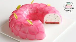 Beautiful Dragon fruit cake