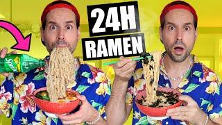 Je mange que du Ramen pendant 24H  - HUBY