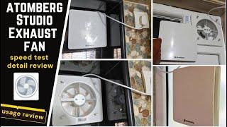 atomberg Studio Exhaust fan150mm | Suitable for Bathroom Kitchen - BLDC Motor detail review.