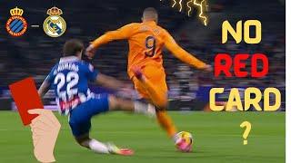 Carlos Romero BRUTAL tackle to Mbappé ️️ #mbappe #carlosromero #realmadrid #rcdespanyol #laliga