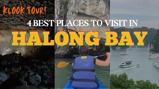 4 Best Places to Visit in Halong Bay |Klook Tour Halong Bay | Sung Sot Cave, Han Luon, Ti Top Island