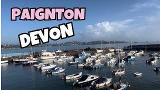 PAIGNTON-DEVON-ENGLAND/ 4K Walking Tour/ Paignton Beach/The Harbour/ Fairy Cove/