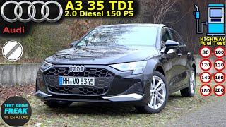 2024 Audi A3 35 TDI Facelift 150 PS  Test Drive with Fuel Consumption & Performance Review