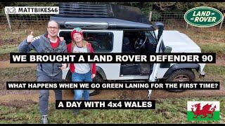 Novices take a Land Rover Defender 90 Green laning with 4x4 Wales, Elan Valley, Llandovery