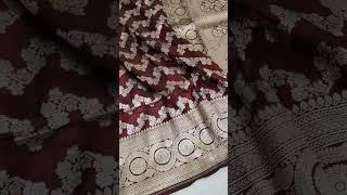 Pure Banarasi Katan Silk saree with multiple colours zari work