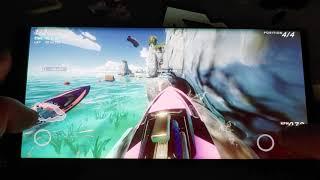 Unity's URP demo, the boat attack. Mobile playing