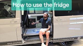 How to use the fridge on our signature + executive campers 2023 onwards