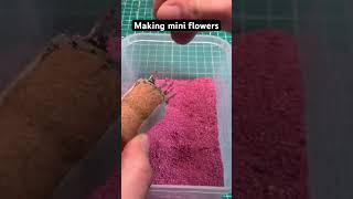 How to make mini flowers for dioramas #miniature #diorama