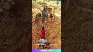 This African Mining Operation is WILD!  Mud, Buckets & Hustle! #mining #africa #hardwork  #insane