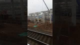 Надвижка дорожного полотна над железной дорогой