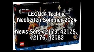 LEGO Technic-Neuheiten Sommer 2024 (u.a. Mond-Rover, Porsche ... Sets 42173, 42175, 42176, 42182)