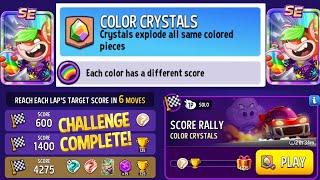 Score Rally COLOR CRYSTALS RAINBOW Solo Challenge 4275 Score