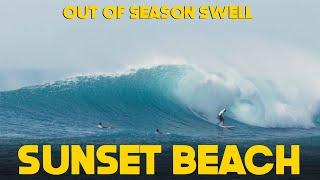 OUT OF SEASON WINTER LIKE CONDITIONS GREENLIT SUNSET BEACH