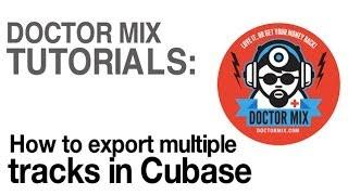 How to export in Cubase