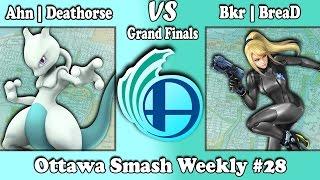 Ottawa Smash Weekly #28 Ahn | Deathorse (Mewtwo) vs Bkr | BreaD (Zero Suit Samus) Grand Finals