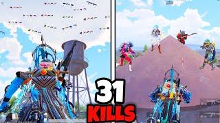 Getting Kills From Only High Places Challenge in BGMI • (31 KILLS) • BGMI Gameplay