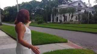 Brick Roads of Historic Old Northeast section in St. Petersburg FL
