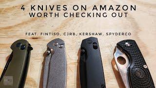 Can You Get a Good Knife from Amazon? | Featuring Fintiso, CJRB, Kershaw & Spyderco