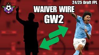 GW2 Best Waiver Picks for Draft FPL