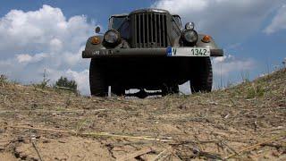 Ruský "gazík" GAZ 69 startování a jízda