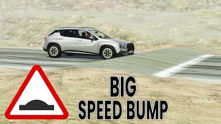 BeamNG Drive - Cars vs Big Speed Bump (High Speed)