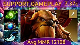 ⭐ 7.37c Earthshaker |K+A-D - 28 KP - 74%| Support Gameplay - Dota 2 Top MMR