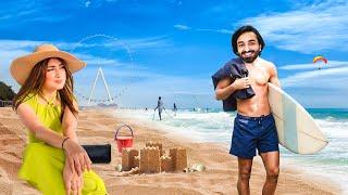 Arisha Scammed Jimmy on the Beach | Dubai Day 3