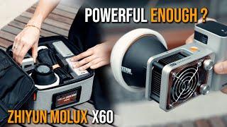 Best budget 60W Light for Studio & Outdoor Filming | Zhiyun Molus X60