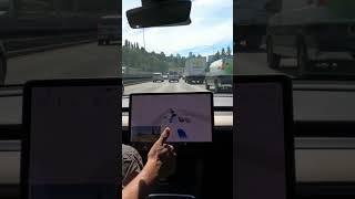 #Tesla #FSD beta dominating the I-5 Seattle rush hour #traffic #AI #fullselfdriving