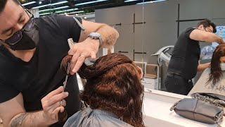 HOW TO DO A LONG BOB HAIR CUT (Long Bob Haircut) @Serkan Karayılan Hairdresser