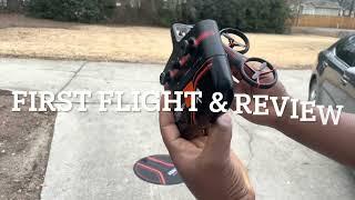 AERO DRONE SHARPER IMAGE REVIEW AND FIRST FLIGHT