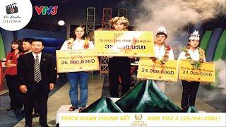 VTV3 - TRÍCH ĐOẠN TRẬN CHUNG KẾT ĐƯỜNG LÊN ĐỈNH OLYMPIA NĂM THỨ 2 (29/04/2001)