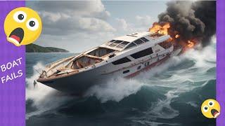 Epic Boat Fails - BOAT FAILS COMPILATION - SHIP IN STORM - BEST SHIP LAUNCHING