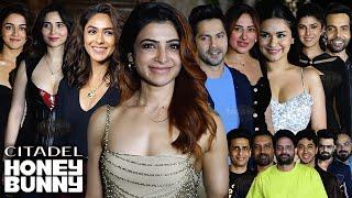 UNCUT - Citadel: Honey Bunny | Success Party | Samantha,Varun Dhawan,Raj & DK,Wamiqa,Nimrat,Mrunal