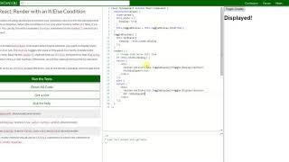 REACT: Render with an IfElse Condition (40)