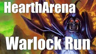 HearthArena Powered Warlock Run