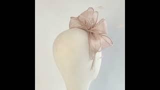 Pale Gold Loop Fascinator with Coque Feathers