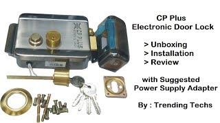 CP Plus Electronic Door Lock  Install