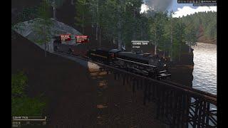 Railroader (Train Sim): 4,500 Ton, 43-Car Unit Coal Train w/ One F-71 2-10-2 Santa Fe!