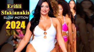 Erifili Sfakianakis in SLOW MOTION 2024  American Plus Size Model | erifili Curvy Model | Bio Facts